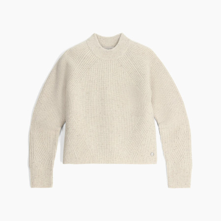 Dámsky sveter Roayal Robins W Rockcraft Mock Neck béžová Soapstone HTR