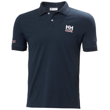 Pánske tričko Helly Hansen Messina Graphic Fitted Polo modrá 599 NAVY