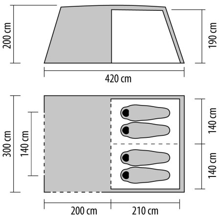 Rodinný stan Coleman Cook 4