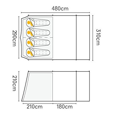 Rodinný stan pre 4 osoby Regatta Karuna 4