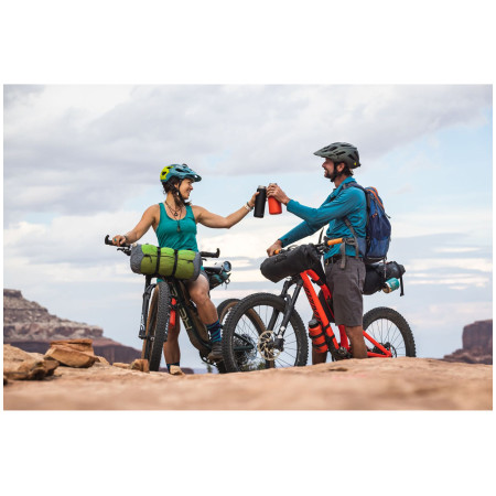 Nerezová fľaša Klean Kanteen Wide w/Wide Loop Cap - brushed stainless 800 ml