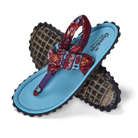 Sandále Gumbies Slingback Turquoise Vintage