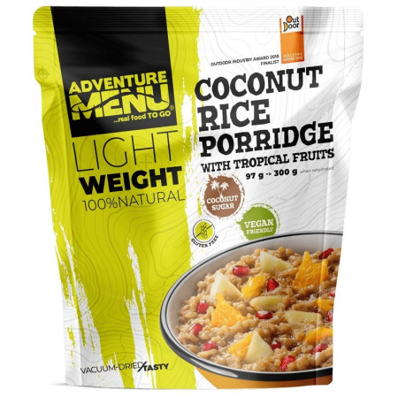 Dehydrované jedlo Adventure Menu Ryžovo-kokosová kaša s tropickým ovocím (VEGAN)