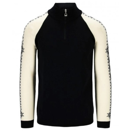 Pánsky sveter Dale of Norway Geilo Masc Sweater čierna/biela Black Offwhite