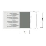 Koberec ku stanu Outwell Cozy Carpet Monterey 4 Air