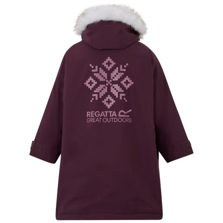Detský nepremokavý kabát Regatta Junior Waterproof Changing Robe Pro Fig