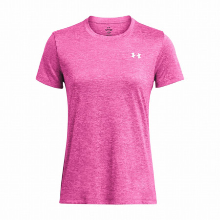 Dámske tričko Under Armour Tech SSC - Twist ružová RebelPink/PinkElixir/White