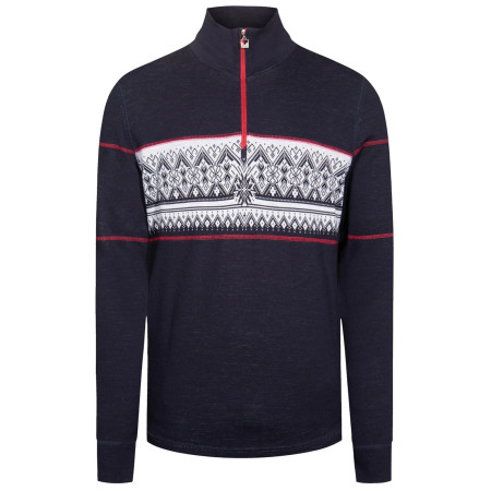 Pánsky sveter Dale of Norway Moritz Masc Basic Sweater modrá/biela Navy White Raspberry