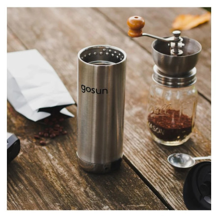 Termoska GoSun Brew 12 V a kávovar French Press