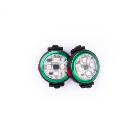 Svetlo pre psa Curli Luumi Safety LED Lights rechargeable tmavozelená