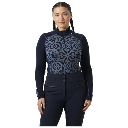 Dámske funkčné tričko Helly Hansen W Lifa Merino Midw Gra 1/2 Zip