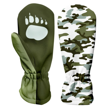 Detské softshellové rukavice WAMU Khaki