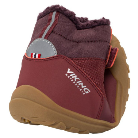 Detské zimné topánky Viking Outdoor Footwear Birch Barefoot Warm WP Pull-on Wine