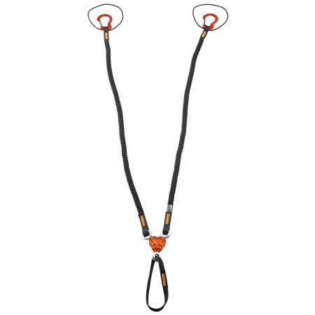 Slučka Camp X-Gyro Leash - 92/147 Cm čierna/oranžová