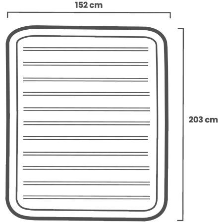 Nafukovací matrac Intex Queen Dura-Beam Classic 64765