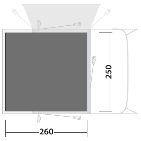 Podložka pod stan Outwell Footprint Talladega Air