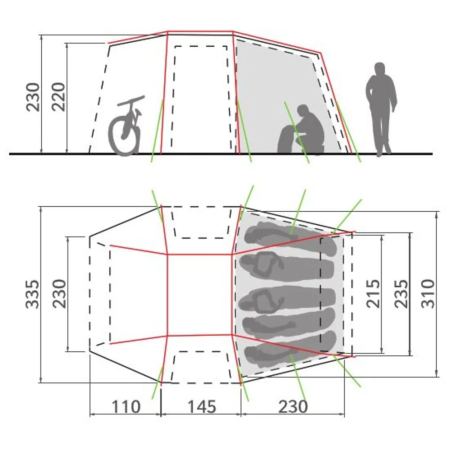 Predstan Vaude Drive Van XT 5P
