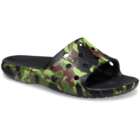 Pánske papuče Crocs Classic Spray Camo Slide čierna
