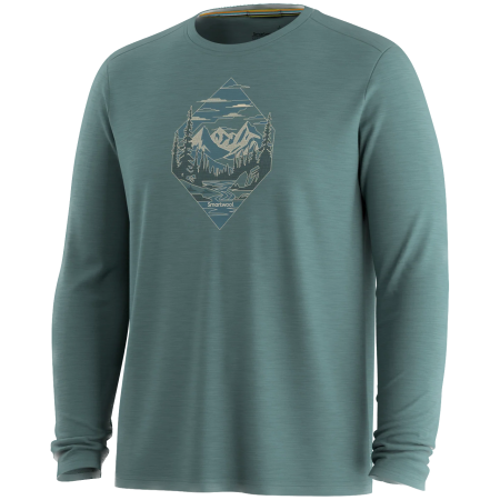 Pánske funkčné tričko Smartwool Men's Wander Valley Active Long Sleeve G tyrkysová