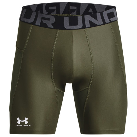 Pánske funkčné boxerky Under Armour HG Armour Shorts tmavozelená MarineODGreen/White