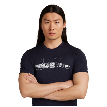 Pánske tričko Icebreaker Men Merino 150 Tech Lite SS Tee The Peaks