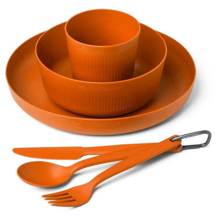 Jedálenský set Sea to Summit Camp Dinnerware Set - 6 pcs oranžová Burnt Orange