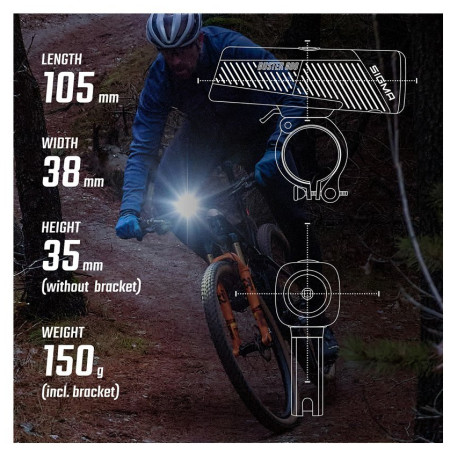 Svietidlo na bicykel Sigma Buster 800