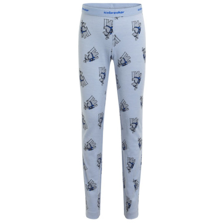 Detské funkčné spodky Icebreaker Kids M 200 Oasis Leggings Bear Tour AOP svetlomodrá Zinc Blue/Aop