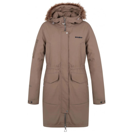 Dámsky kabát Husky Nelidas L šedá mocha