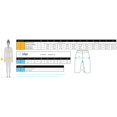 Dámske kraťasy Kilpi Pariva-W