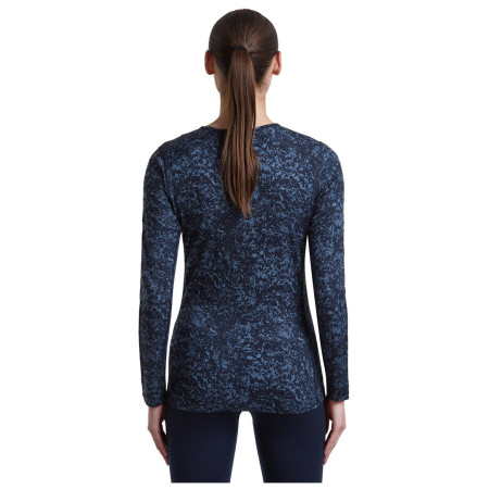 Dámske funkčné tričko Icebreaker Women M 200 Oasis LS Crewe Moss BloomAOP
