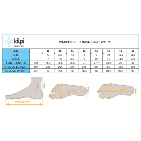 Pánske topánky Kilpi Lomar High Wp-M