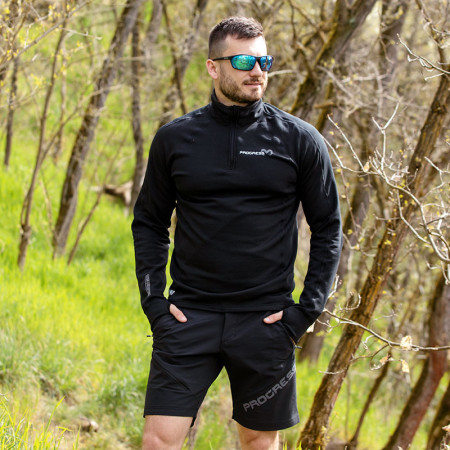 Pánska funkčná mikina Progress Torez Zip Merino