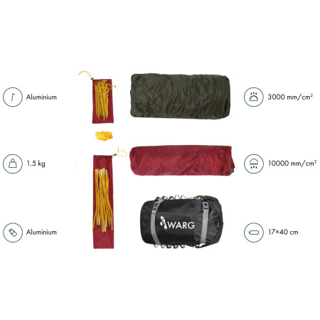 Ultraľahký stan Warg Tenere 2