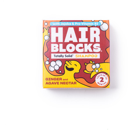 Šampón Shower Blocks Solid Shampoo - Ginger & Agave Nectar