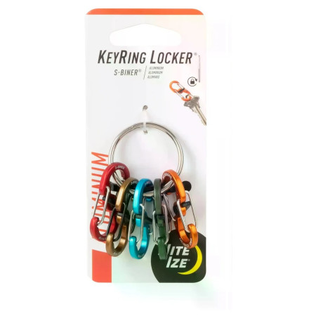 Kľúčenka Nite Ize KeyRing Locker Aluminum 5 S-Biner