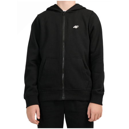 Detská mikina 4F Sweatshirt M2754 Deep Black čierna Deep Black