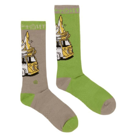 Podkolienky E9 Odd Van2.4 zelená/sivá Assorted