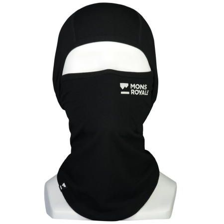 Kukla Mons Royale Santa Rosa Merino Flex 200 Balaclava black čierna Black