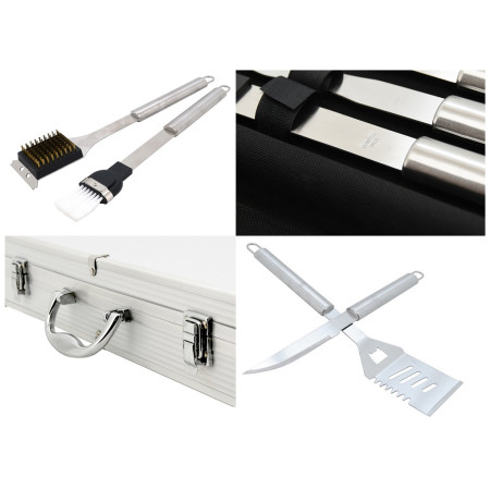 Grilovacie náradie Cattaro 11 ks alu kufrík