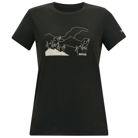 Dámske tričko Regatta Womens Fingal Stretch čierna Black