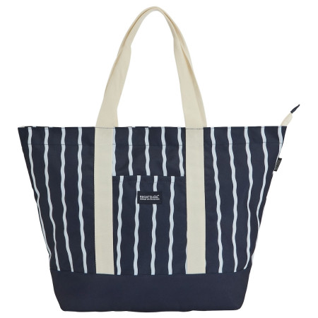 Plážová taška Regatta Boulder Beach Bag modrá/biela Navy White Stripe