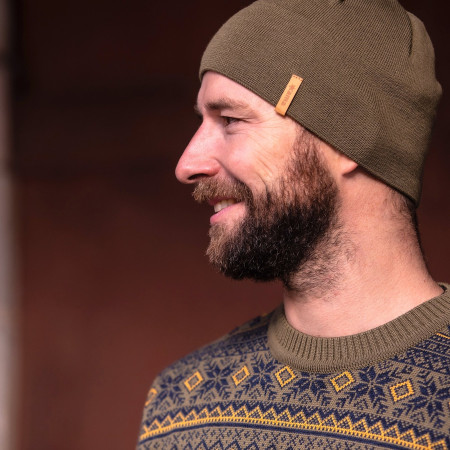 Pletená merino čiapka Kama A02