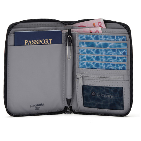 Peňaženka Pacsafe RFIDsafe compact travel organizer