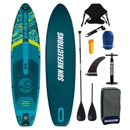 Paddleboard Sun Reflections XXL 11'6'' Combo zelená/modrá Emerald Green