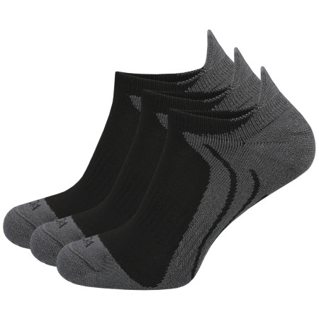 Ponožky MOOA Bamboo Active Low 3-pack čierna/sivá Black/Grey