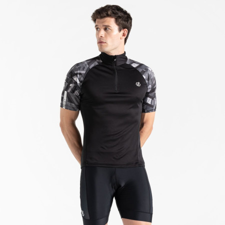 Pánsky cyklistický dres Dare 2b Riding Jersey čierna Black/Black Shift