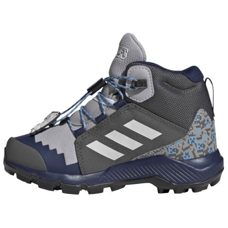 Detské topánky Adidas Terrex Mid Gtx Minecraft sivá Glogry/Greone/Grefiv