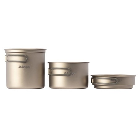 Sada na varenie Vango Titanium 3 Piece Cook Set strieborná Titanium