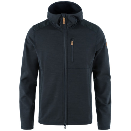 Pánska mikina Fjällräven Keb Fleece Hoodie tmavomodrá Dark Navy